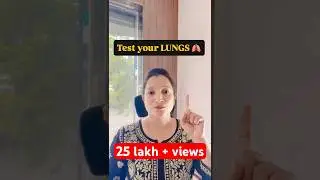 Test your Lungs 🫁 at home!! #shorts
