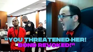 Judge Fleischer FURIOUS: Defendant Threatens Court Staff, Bond Slammed!