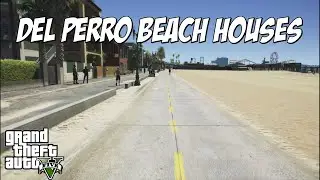 Stroll along the Del Perro Beach Houses | Just Walking in GTA V