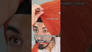 How To Tie Wattan Wali Pagg 🥰 || Easy Way To Tie Turban #trending #viralvideo #turban #shortsfeed