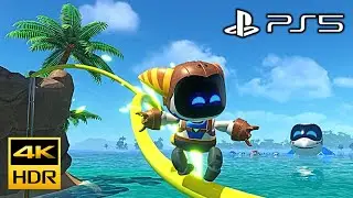 Astro Bot PS5 Part 20 - Ratchet Costume; Turtles In Trash & Frozen Meal Levels! 4K HDR Gameplay