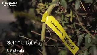 Self Tie Loop Lock Labels for Horticulture | Thermal Printer Labels
