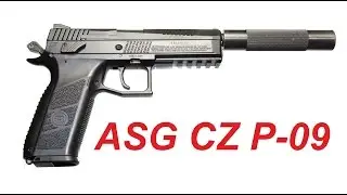 Удлинитель ствола для Пневматического пистолета ASG CZ P-09 Duty пулевой, blowback 4,5 мм