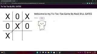 I Created Tic Tac Toe Game | By Next BILL GATES