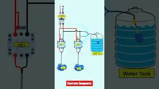 Float Switch Control Two MotorDiagram#electrician #electricianlife#electricity #electric#electronics