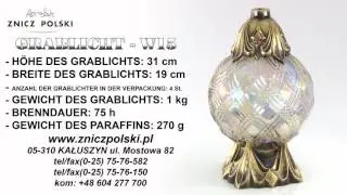 Online-Gro&szlig;handel mit Grablichtern - W15 - Grablaternen - Grablicht Muster Sonderangebot