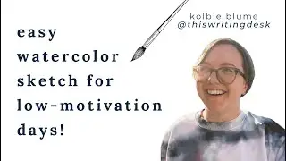 when creativity feels like work... paint this! | easy watercolor sketching