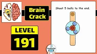 Brain Crack Level 191 Shoot 5 balls to the end Walkthrough