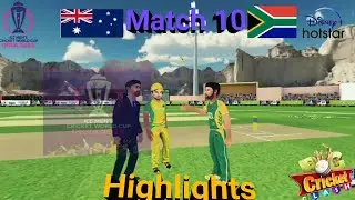 Thrilling Clash: Australia vs. South Africa | CWC23 Match 10 RVG Cricket Game Highlights