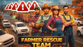 Farming Simulator 18 | Farmer Rescue Team 🚜🔥 Ultimate Convoy Challenge