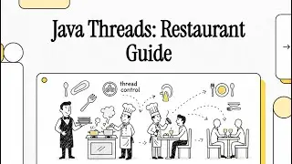 Java Thread Control Methods Explained Using a Restaurant 🍽️ | sleep, join, interrupt