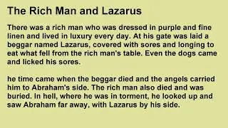 SERMON: The Rich Man and Lazarus