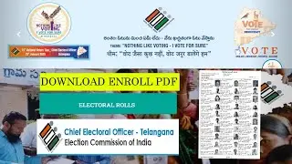How to Download voter list pdf from election commission? #election #2025 #sarpanch #wardmember
