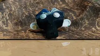 Realistic monkey head falls from a sofa - Animation blender 3D with sound - AJS Production