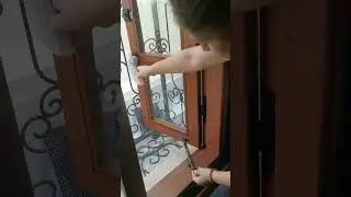Secure open window against burglar and mosquitos