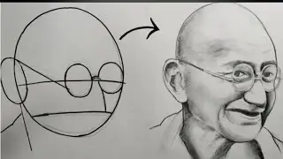 Mahatma Gandhi ji drawing l freedom fighter drawing l republic day drawing 