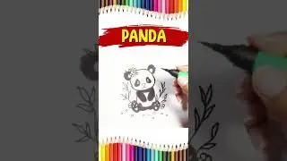 Panda Drawing and Coloring | How to Draw Panda Drawing and Coloring for kids |