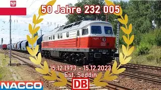 50 Jahre volle Dr&ouml;hnung! 232 005 mit dem Zary D&uuml;ngerzug und 23 NACCO Tagnoos Wagen! Polenludi Alarm!