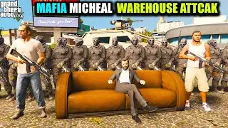 GTA V : MAFIA MICHAEL WAREHOUSE ATTACK BIG FIGHT GTA 5