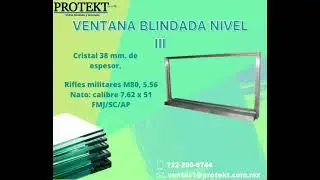 VENTANA BLINDADA NIVEL III