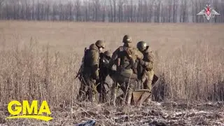 Ukraine and Russia battle over strategic town | GMA