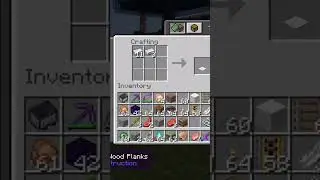 How to make a smithing table in minecraft |#shorts
