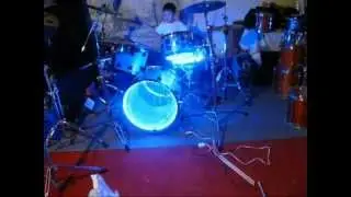 Lighted Drums, LED Light up Drum set, drum lights, acrylic drums, glowing drum part 1