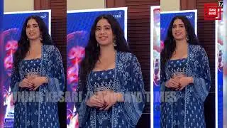 'Good Luck Jerry' को जमकर Promote कर रही Janhvi Kapoor, Blue printed outfit में दिखी बेहद खूबसूरत...