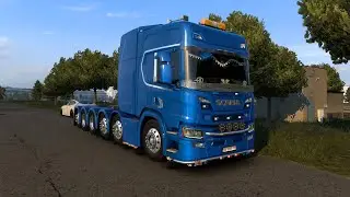 GKVFJX GAMING ETS2 NEW TUNING MOD SCANIA NG P SERIES HEAVY TRANSPORT BY HARDY V1.2 1.49