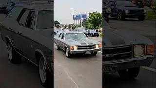 1971 Chevrolet Chevelle SS Concours Station Wagon Drive By Engine Sound Woodward Dream Cruise 2024