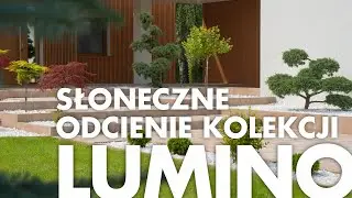 Jasne kolory w aranżacji podjazdu i ogrodu | Poznaj linię Lumino od Drogbruk