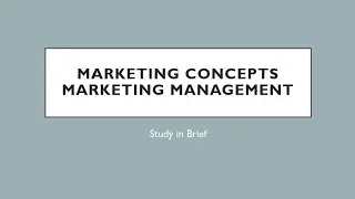 Marketing Concepts || Marketing Management|| BBA, B COM., MBA || #Marketing #Bba #Bcom