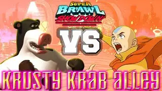 Otis vs Aang II | Super Brawl Showdown v0.3.0b Full Match Gameplay