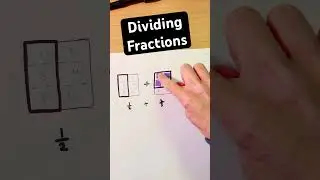 Divide fractions by fractions using models #short
