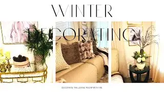 COZY BUDGET FRIENDLY WINTER LIVING ROOM | WINTER DECORATING IDEAS #winterdecor 