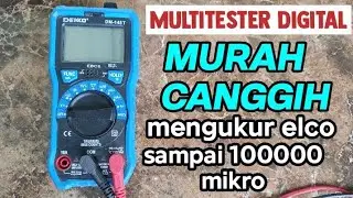 avometer digital murah canggih - mengukur elco sampai 100000 mikro - multitester digital