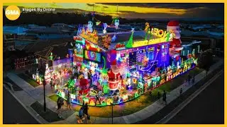 Australian home's epic Christmas light display returns