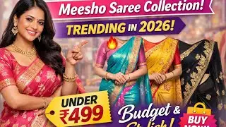 Meesho Saree Collection 2026 | Latest Trending Sarees on Meesho | Budget Sarees Review
