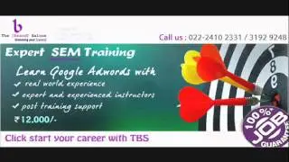 SEM Classes Mumbai | Google Adwords Training | Professional PPC Course | Call : +91-22 -2410 2331