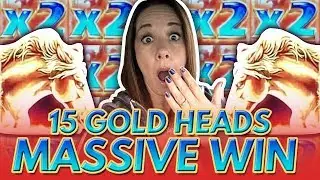 🤯 15 GOLD HEADS COLLECTED 🎰 MASSIVE WIN 💥 NOT ONCE - BUT TWICE 💥