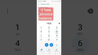 U fone advance balance code|| U fone loan kase len|| #ufonefree #ufone4g