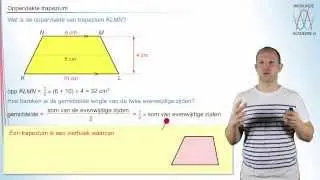 Hoe bereken je de oppervlakte van een trapezium? (havo/vwo 2) - WiskundeAcademie