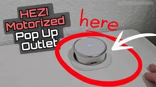 Моторизованная выдвижная розетка (HEZI) - 4 розетки переменного тока, 4 порта USB, 15 Вт, беспров...