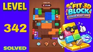 Fit Block 3D &ndash; Level 342 | Walkthrough Fast & Clean Solution
