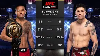 Joshua Van vs Brandon Moreno Full Fight - UFC 5 Fight Night