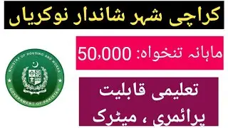 New Jobs In Karachi 2026 Today - Ministry Of Housing And Works Jobs 2026
