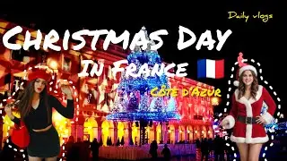 Christmas Day Night In Nice France 4K Full HD Video Vlog