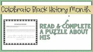 Black History Month Activity - African American Scientist Activity - Dr. Mark Dean Research