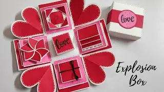 Explosion Box Tutorial For Beginners | Explosion Box | DIY Explosion Box | Crafteholic