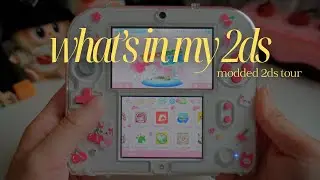 [CC] What's in my modded 2ds | 130 cozy games! | accessories + physical games from #QualityFinds
